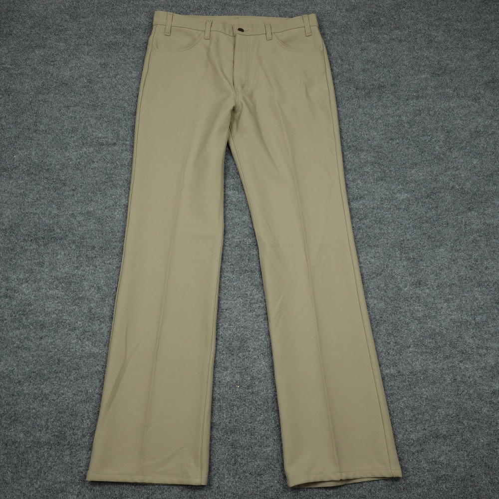 Vintage Levi's Pants Mens 36x34 Tan 517 Sta-Prest Action Slacks Bootcut USA Made